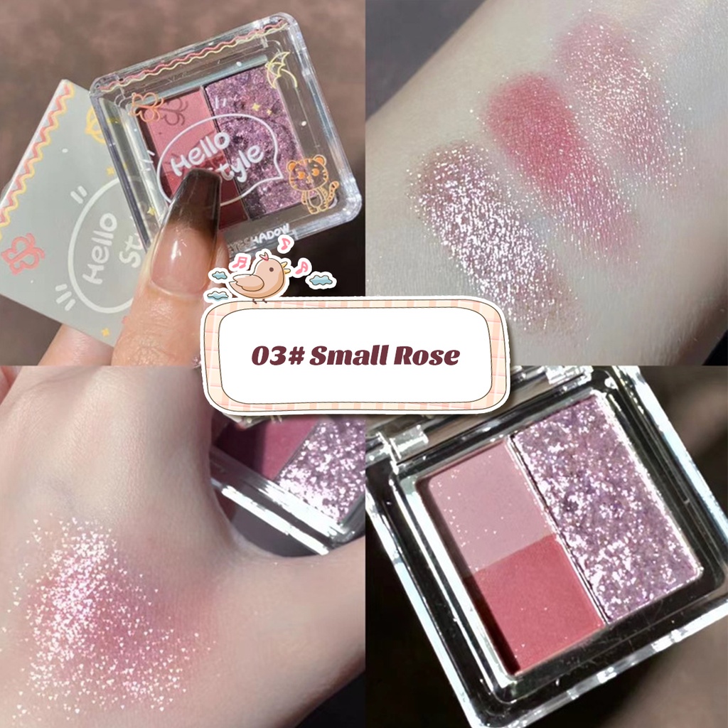 Amy'sDiary Eyeshadow Matte Glitter Nude Look Korea Tahan Lama Pigmented Mata