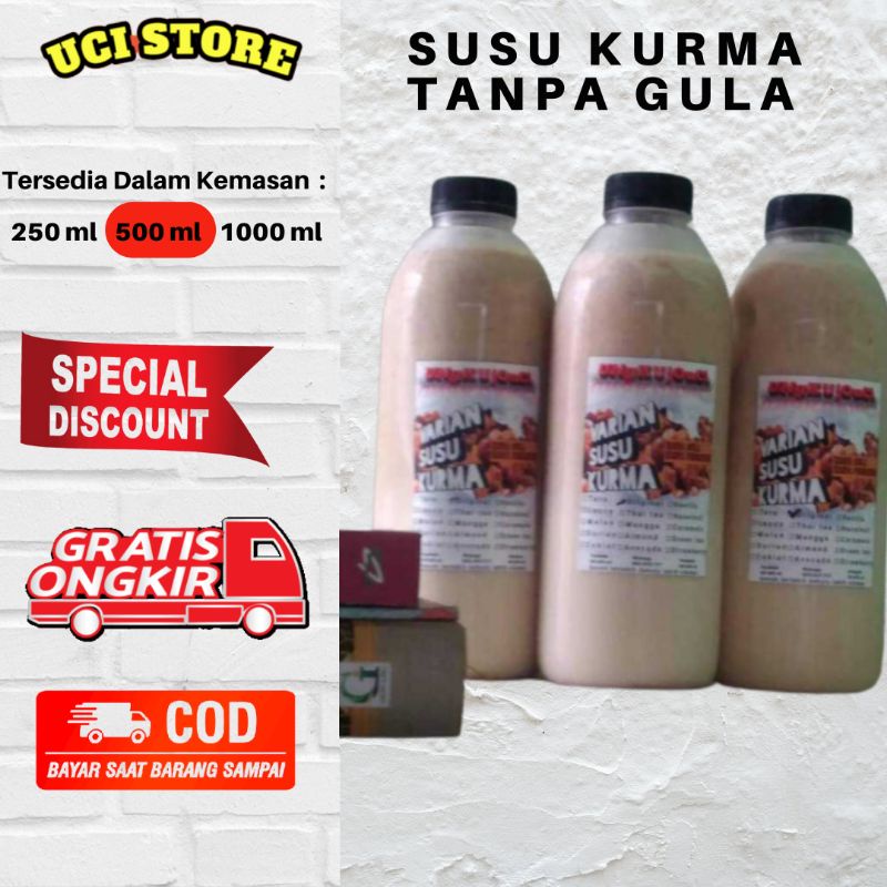 

Susu Kurma Tanpa Gula Kemasan 500 Gram