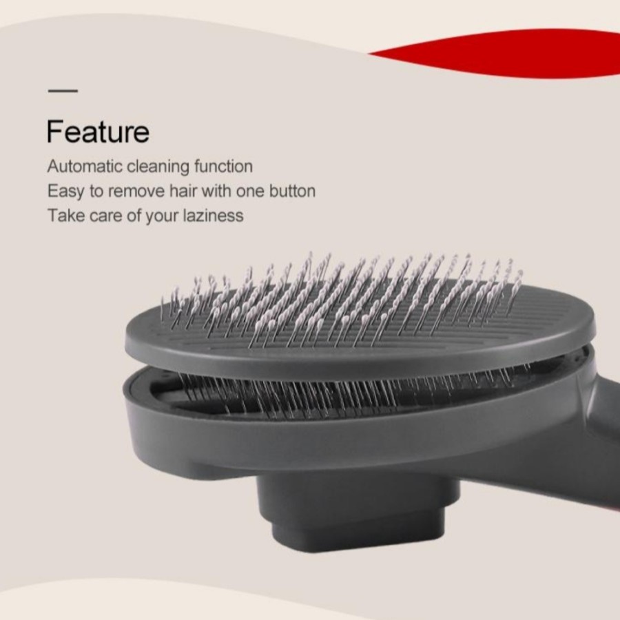 PAKEWAY Sisir Rambut Hewan Peliharaan Hair Removal Comb Pet Grooming Tool - T9