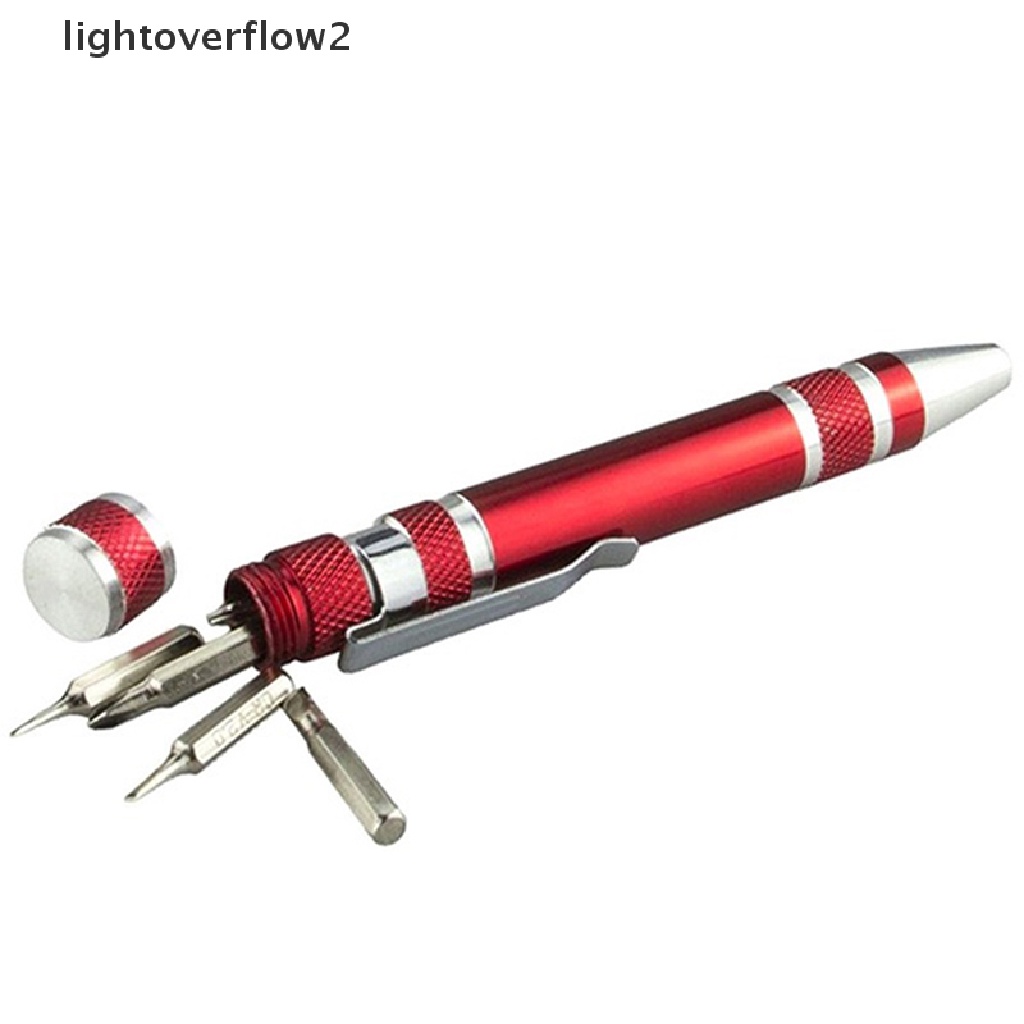 (lightoverflow2) 8 In 1 Pen Obeng Mini Presisi Untuk Reparasi (ID)