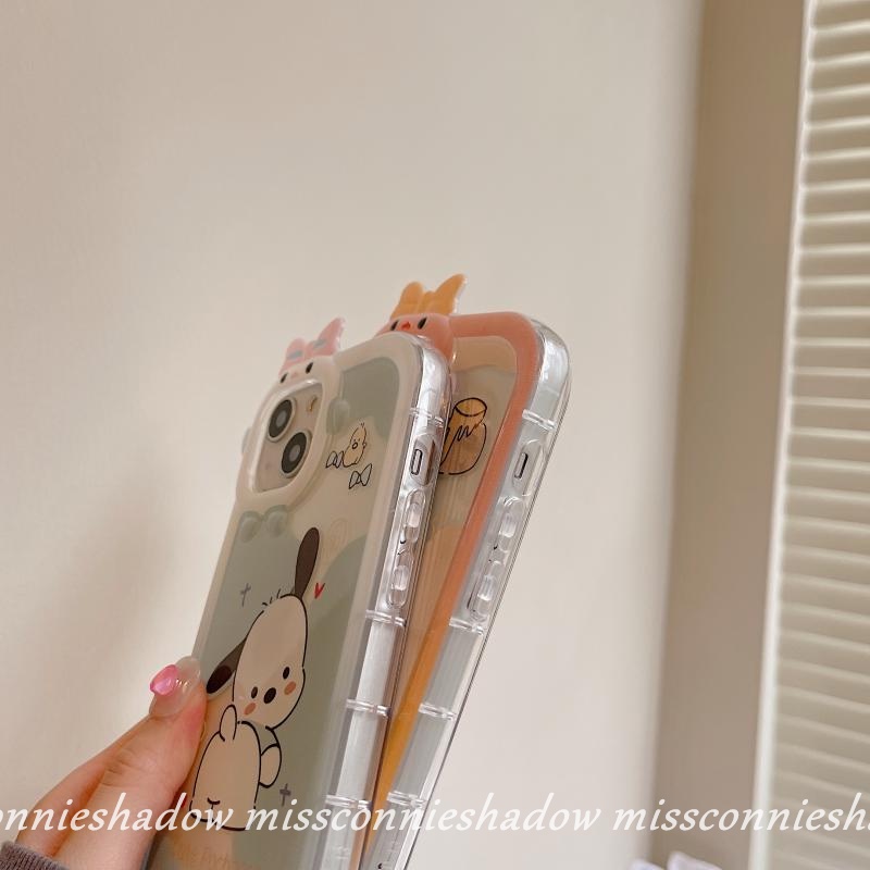 Soft Case Desain Kartun Pochacco Winnie the Pooh 3D Untuk IPhone 11 6 6S 7 8 Plus XR 14 Plus 13 12 14 Pro MAX X XS MAX SE 2020