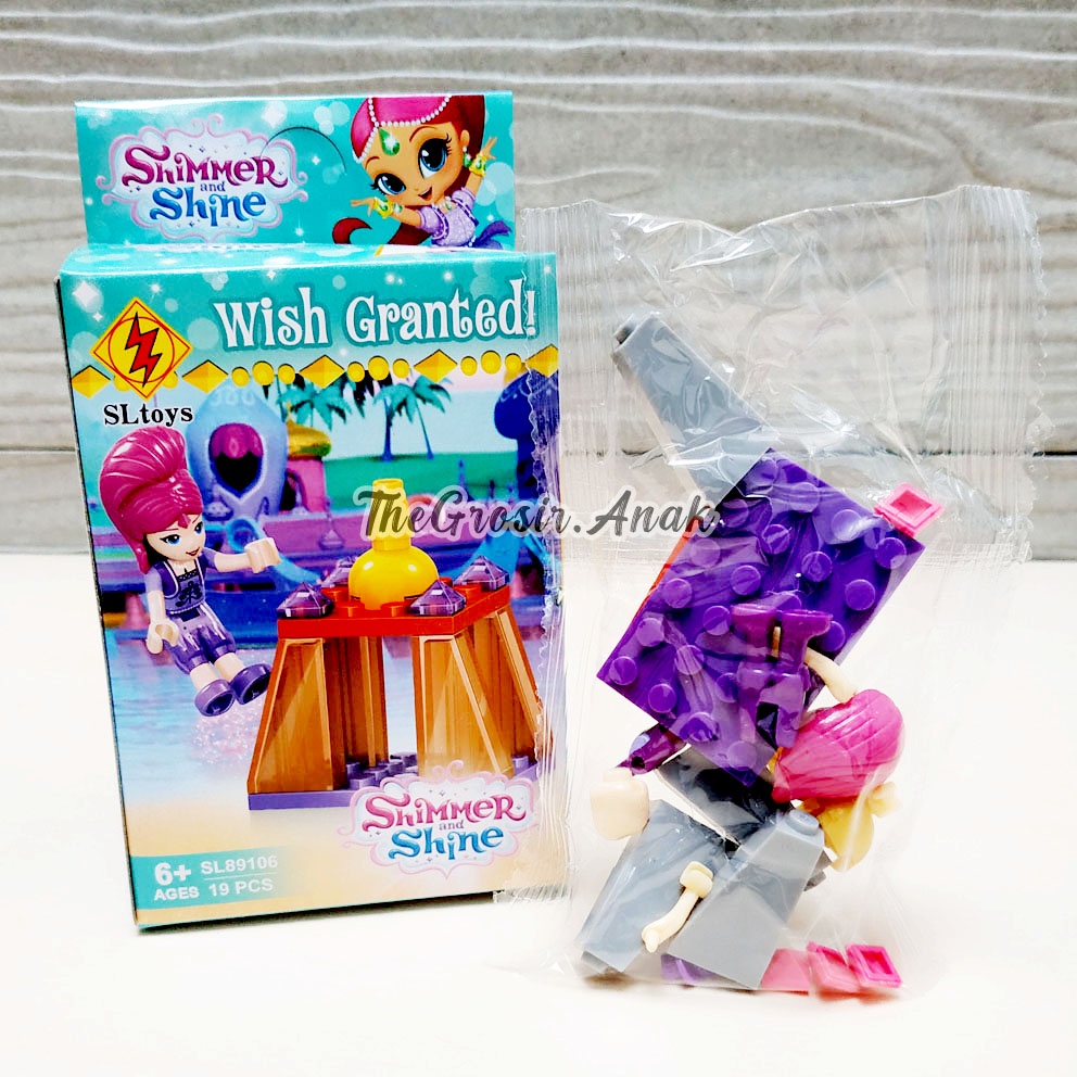 Lego Shimmer &amp; Shine 6in1 Mainan Block Mini Figure Genie