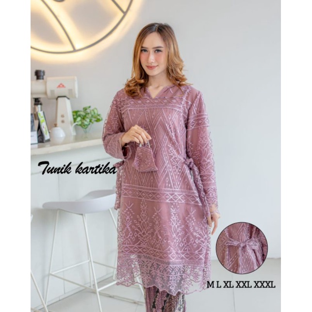 TUNIK KARTIKA // BAHAN TOLLE BORDIR FULL PREMIUM // By Lefi Choto