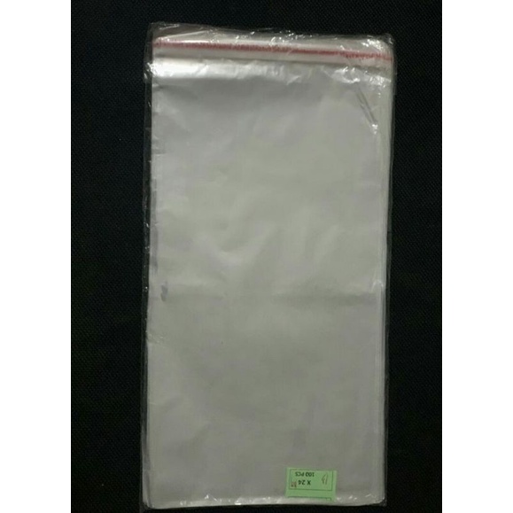 OPP 13x24 tebal 18 micron / plastik OPP lem 13x24 cm / OPP 13x24