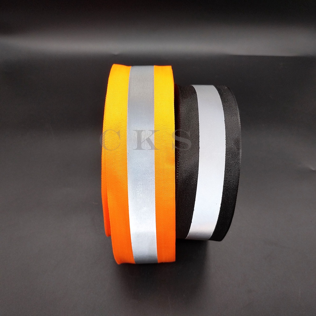 Pita Scotlight / Relfektor Kombinasi 5 Cm (kain 5cmx2cm)