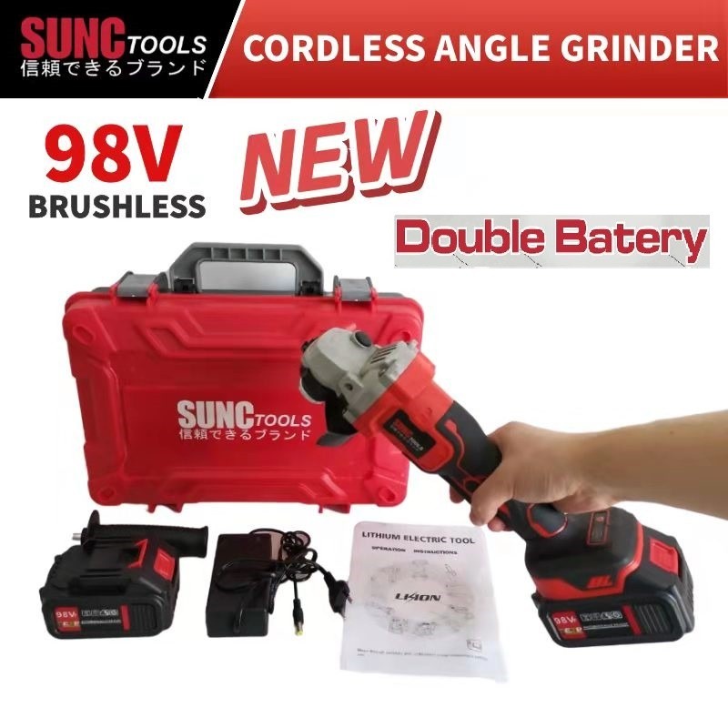 Jual Mesin Gerinda Baterai V Cordless Angle Grinder Sunc Tools