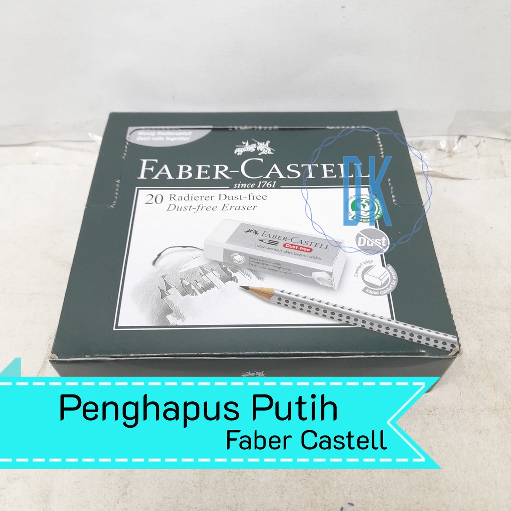 

Penghapus Putih Besar Faber-Castell 1 Box Isi 20 Pcs