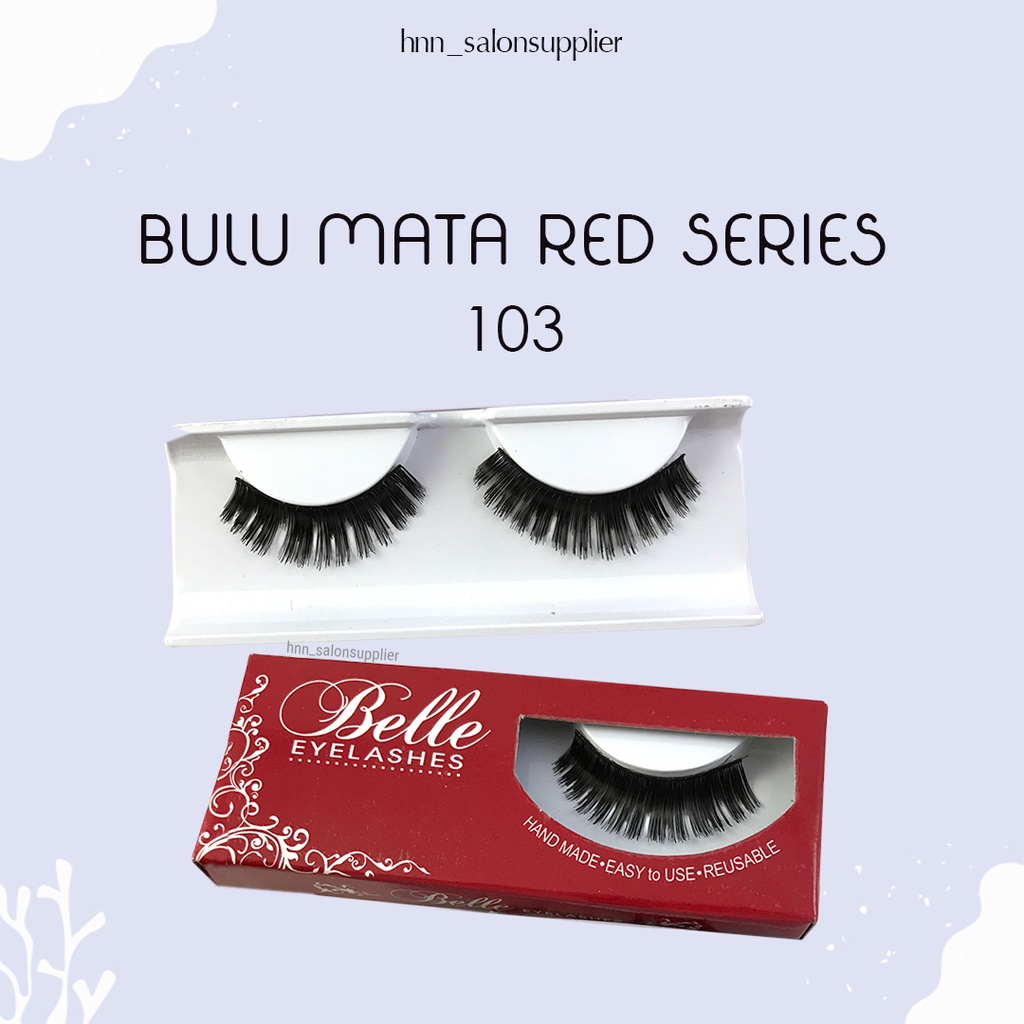 103 Bulu Mata Palsu Handmade Fake Eyelash Eye Lashes Lash Artifivial Belle Eyelashes