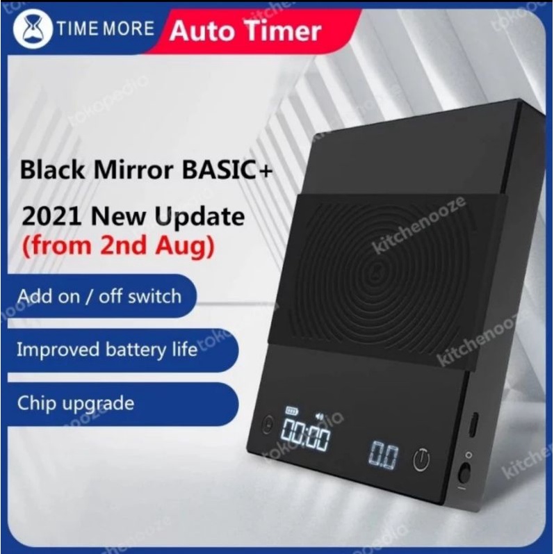 Timemore Mirror Basic Digital Coffee Scale l Timbangan kopi Timer - Hitam ,+ Basic plus
