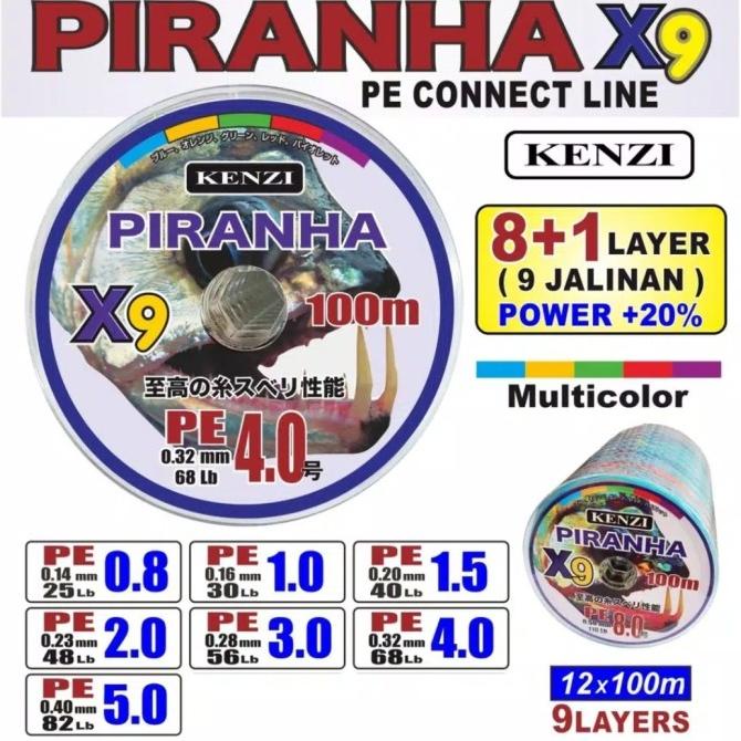 Senar Pancing Pe Kenzi Piranha X9