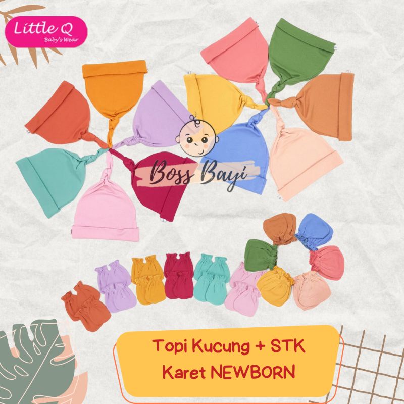 LITTLE Q - Set Topi + Sarung Tangan Kaki (STK) Bayi