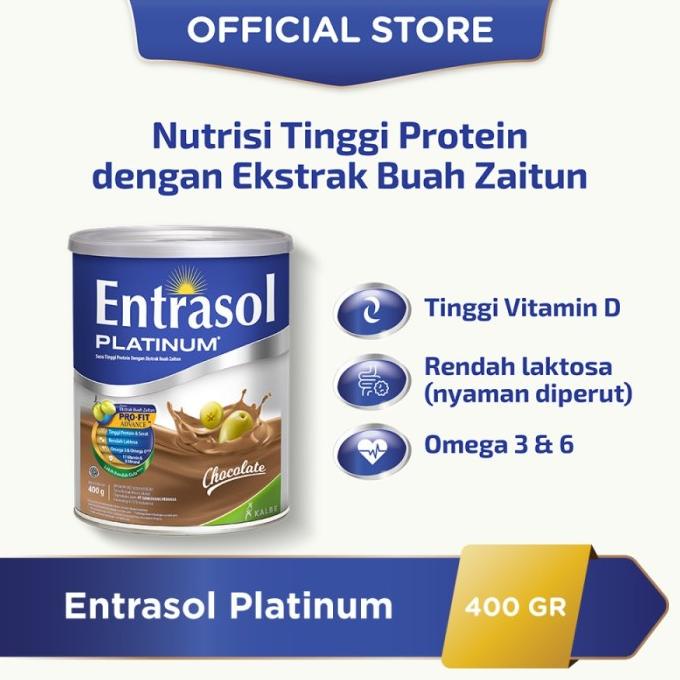

[ COD ] ENTRASOL PLATINUM CHOCOLATE 400 GR