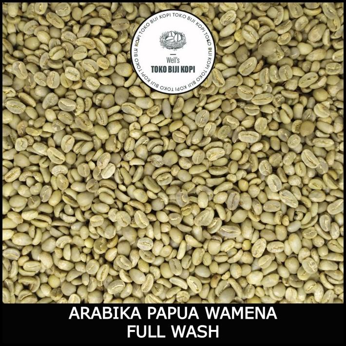 

Green Bean Biji Kopi Arabika Papua Wamena Full Wash Grade 1 - 1 Kg