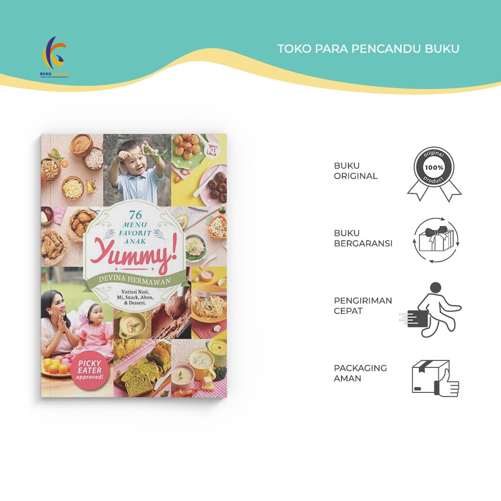 [ PROMO ] BUKU MASAKAN - 76 Menu Favorit Anak Yummy - Devina Hermawan