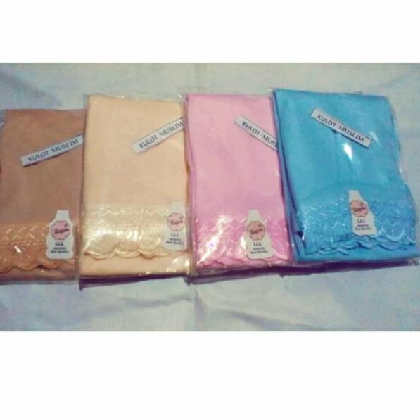 CELANA KULOT PANJANG RENDA Wanita Underok Muslim Wanita (Dalaman Rok) ▫ SBH.18Oc22ᵟ