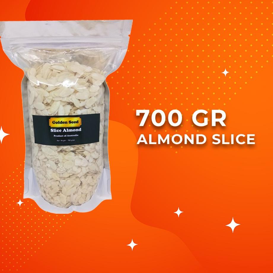 

READY ✅RAW ALMOND SLICE 700 GRAM PREMIUM - ALMOND IRIS MENTAH 700 GR|SQ4