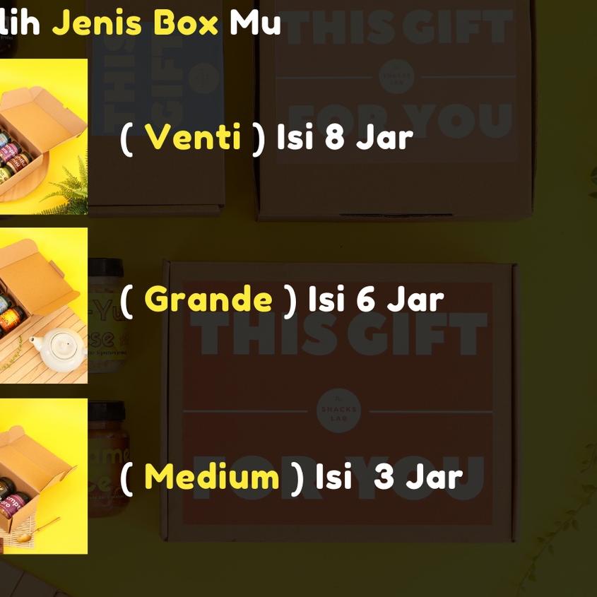 

READY ✅HAMPERS CRUNCHY CHOCO JAR by SnackLab Gift Box Souvenir Parcel/ Ulang Tahun Birthday Wisuda Wedding|SQ6