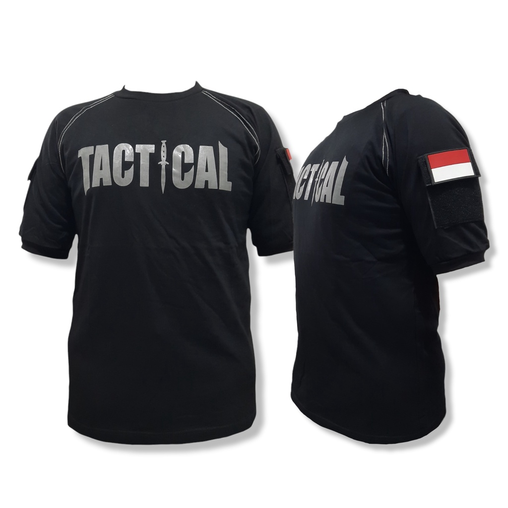 Kaos Tactical Pendek Hitam, Abu Katun Combed