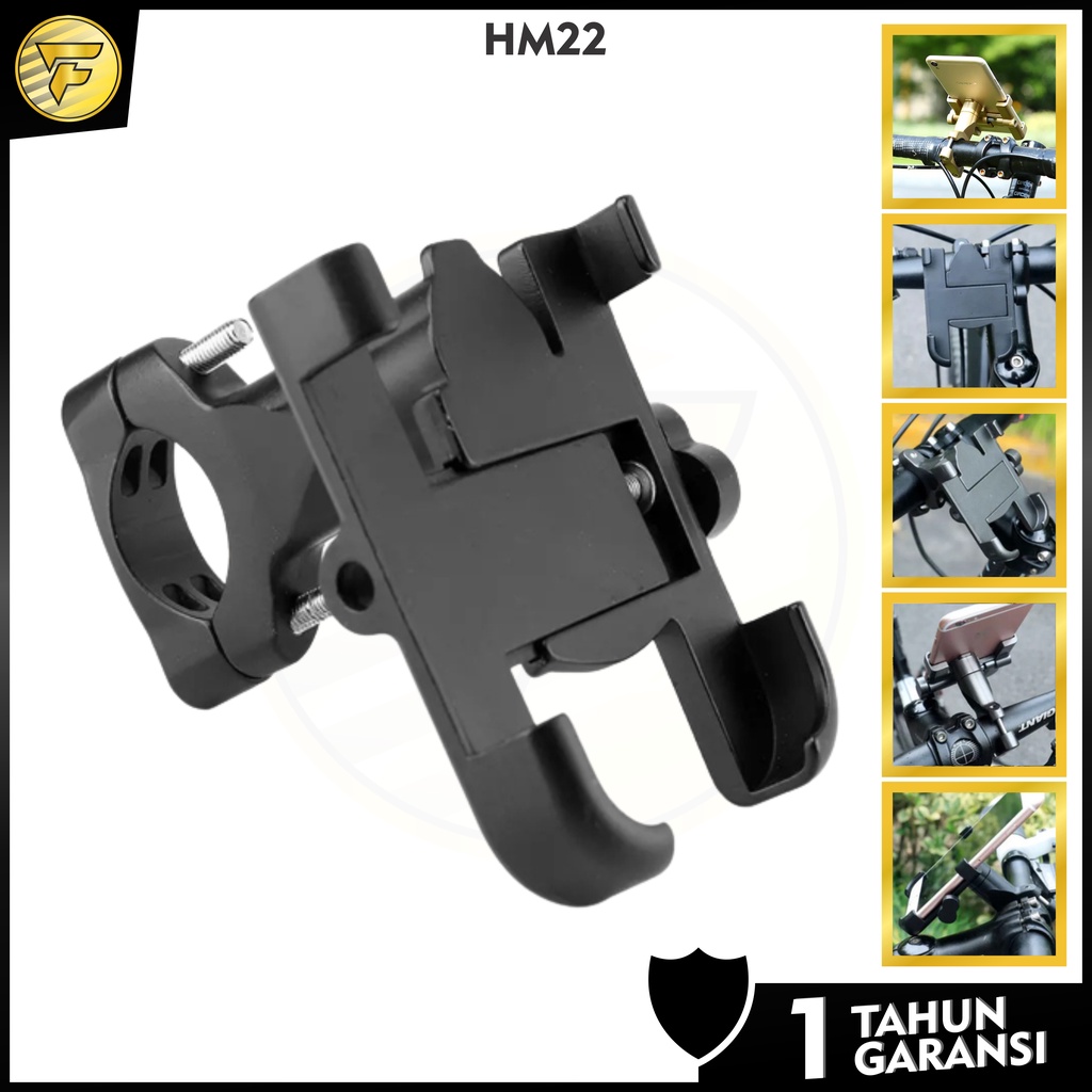 HM22 Holder Motor BESI holder Stang sepeda motor skuter dudukan penyangga HP Stand METAL