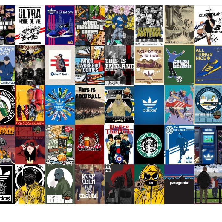 Termurah [40PCS] Poster Dinding Desain Casual Football Ukuran A6 + Free Stiker 10pcs