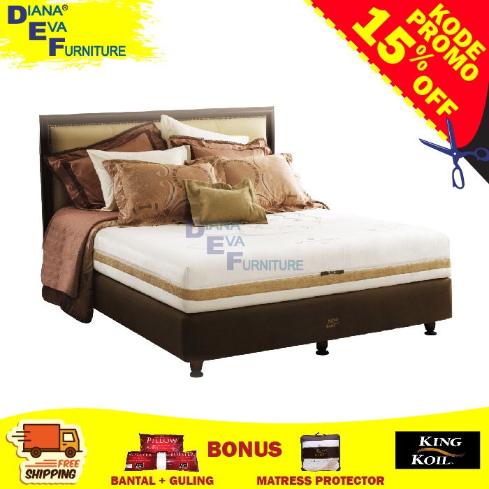 Kasur King Koil Princess Elizabeth Full Set (Kasur + Divan + Sandaran)