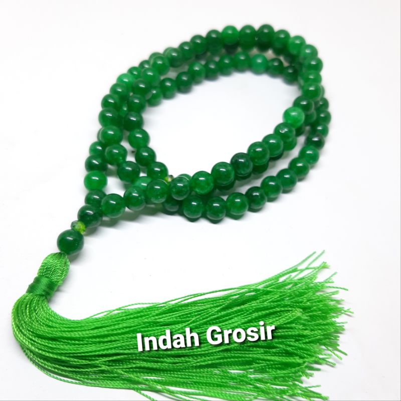 Tasbih Batu Giok Belang 6mm 99Butir original