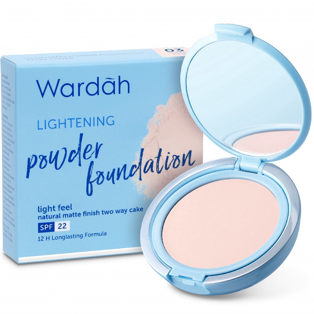 Rumah Cantik Wardah Lightening Powder Foundation Light Feel - Bedak Yang Mencerahkan Dengan Hasil Natural - Bisa COD #rumahcantik354