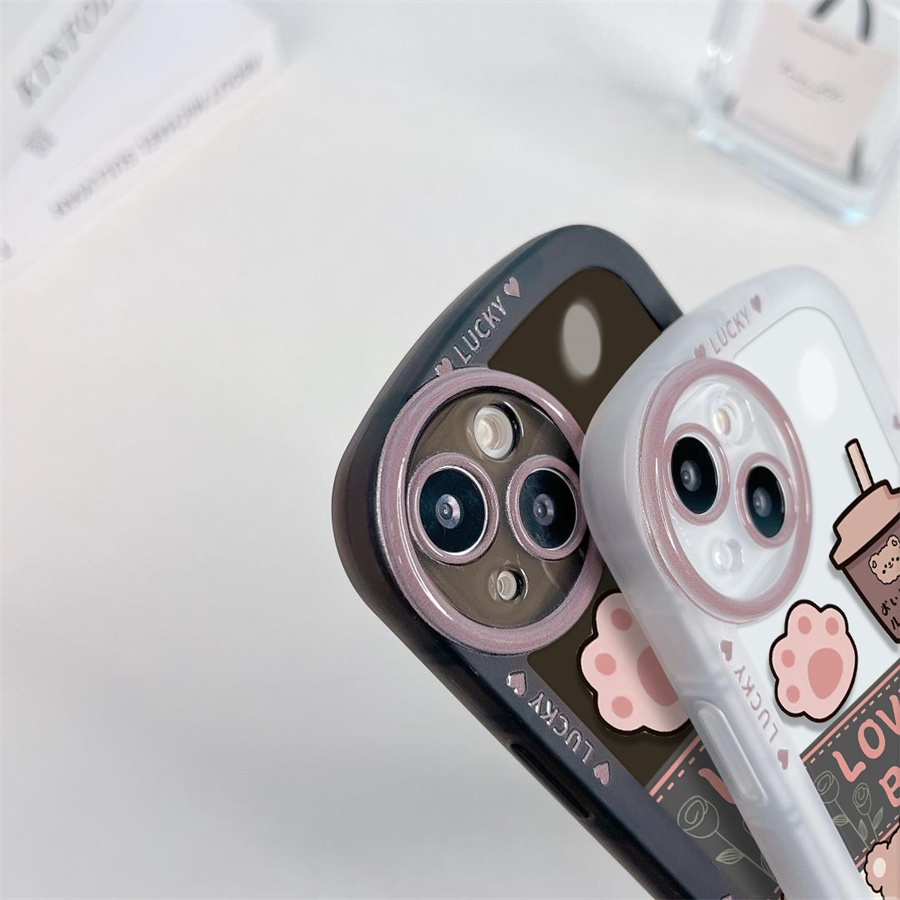 Casing Silikon Redmi Note 11S 11 Pro 10C 10A 9C 9T 9A 9A 10 5G 10S 8 8 Pro 7 Poco M3 X3 Pro NFC Motif Beruang