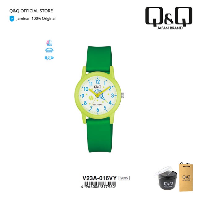 Q&Q QnQ QQ Original Arloji Jam  V23 V23A Tangan Anak Lucu Motif Analog Tahan Air 10 BAR-7