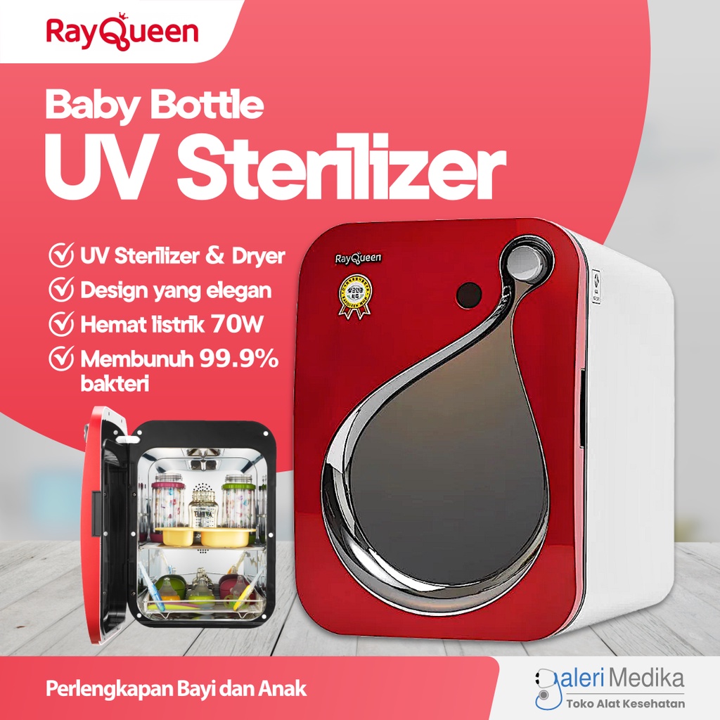 UV Sterilizer RayQueen Plus JHS-400 Sterilisasi Botol / Sterilisasi Kering