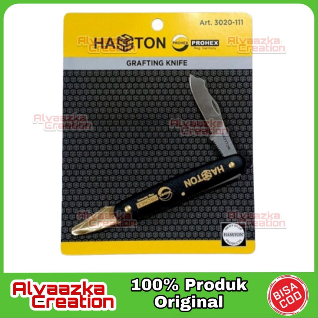 Pisau Grafting Okulasi Lipat Saku Stek Cangkok Ranting Pohon Prohex Hasston 3020-111 Alat Bonsai