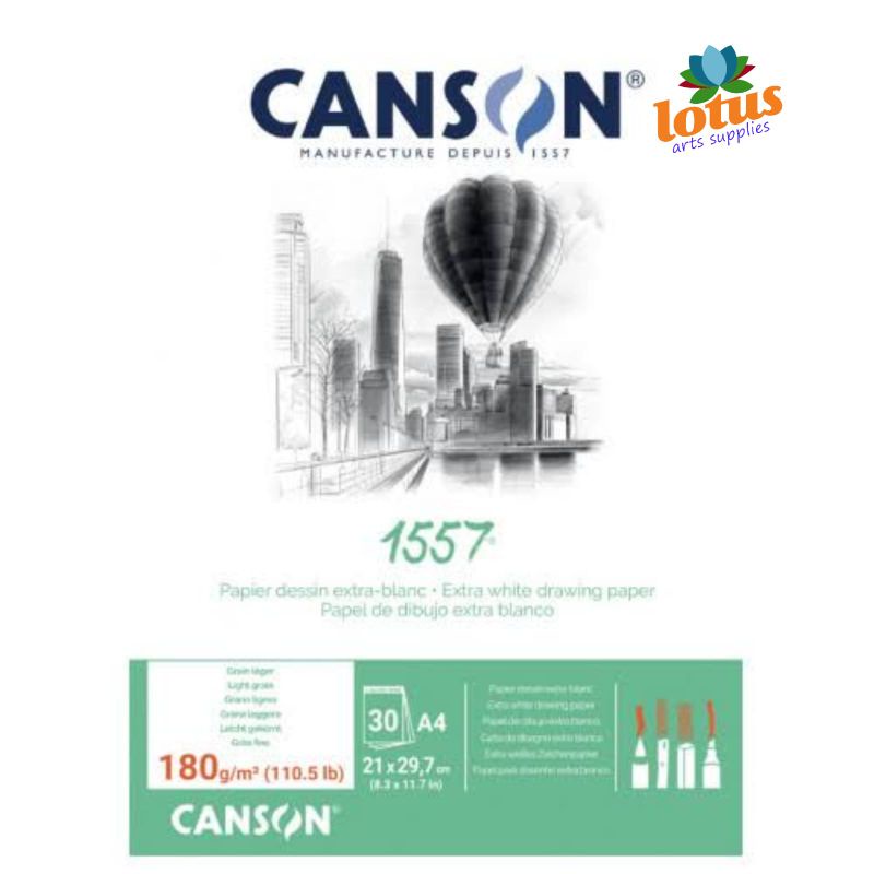 

Canson 1557 Drawing Pad Dibujo A4 180gsm Dessin