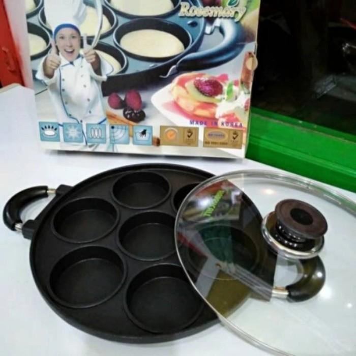 akan terang bulan mini/cetakan apem happycall cetakan 7 lubang datar h