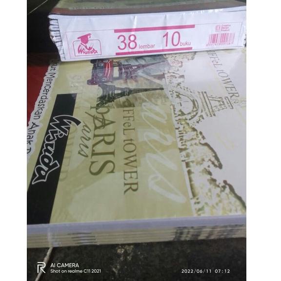 

ㄸ Buku tulis VISION - wisuda 38 lembar 1 pak isi 10 buku ⇹