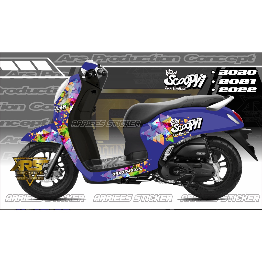 sticker decal all new scoopy prestige 2022 full body . decal scoopy 2020 . 2021 . 2022 full body . s