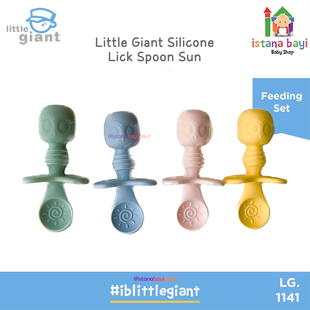 Little Giant Silicone Lick Spoon Moon/ Sendok Makan Bayi LG 1141