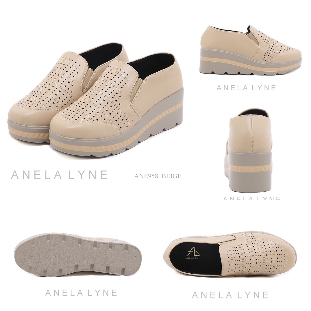 ANELA LYNE SAMARA Sepatu Loafers Wedges Shoes ANE958 ORIGINAL