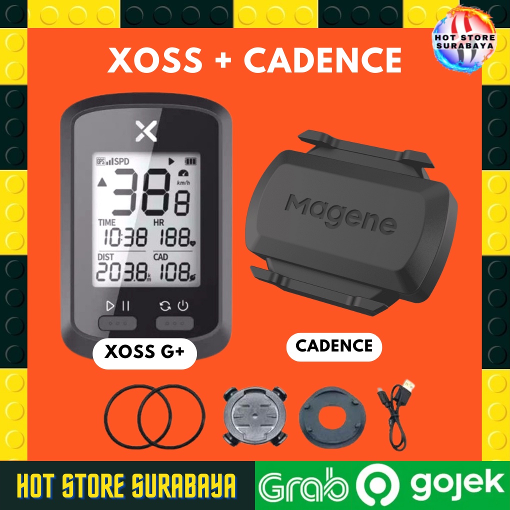 speedometer cyclometer sepeda xoss G + plus Original G plus