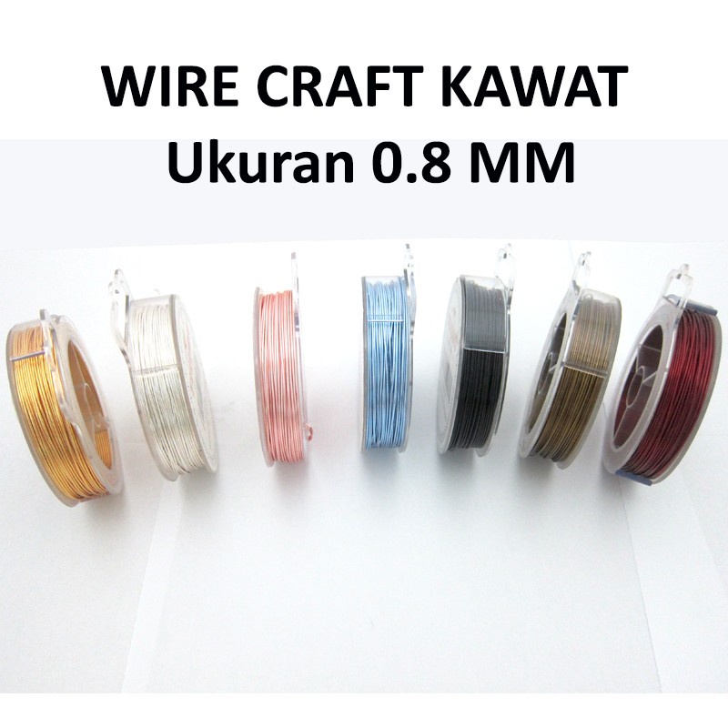 Wire Craft Kawat tembaga ukuran 0.8 mm per spool Telebit Wire 100 Gram