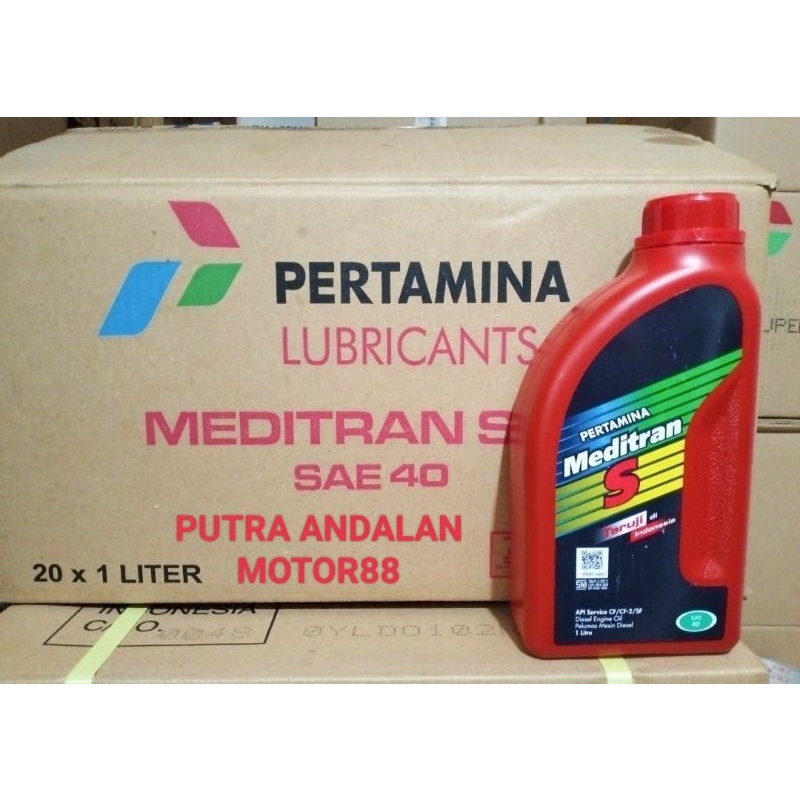 Oli Pertamina Meditran S..1 Liter..40 sae..1 dus = 20 btl