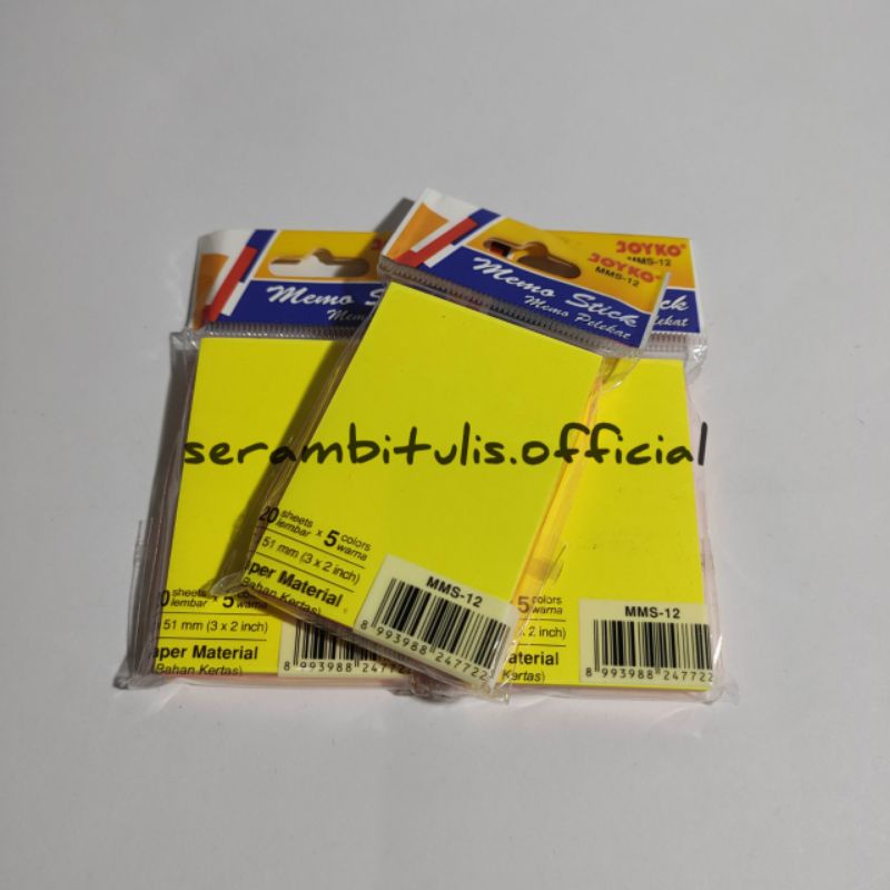 

Memo Stick Sticky Note Kertas Memo Memo Tempel Joyko MMS-12