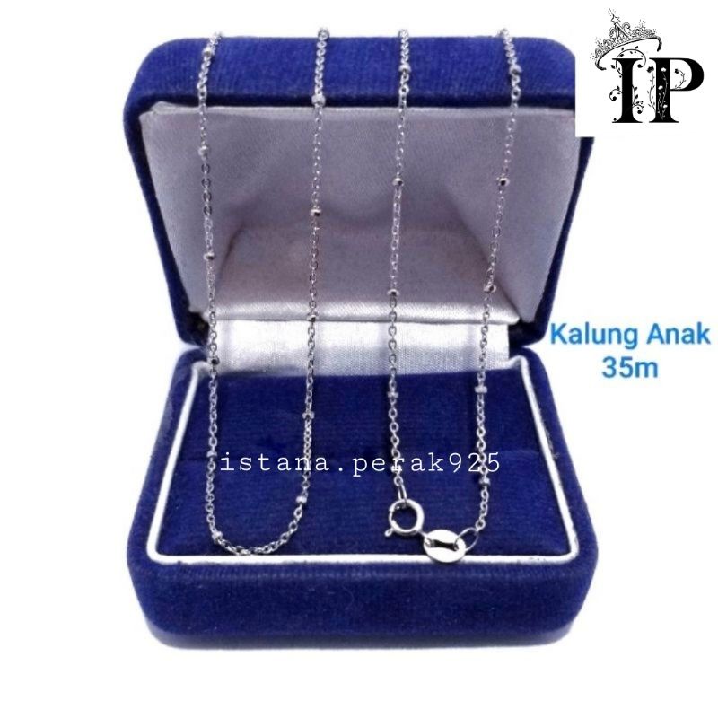 KALUNG WANITA PENDEK PERAK ASLI 925 SILVER LAPIS EMAS PUTIH - MODEL JEDAR - PERHIASAN PERAK WANITA