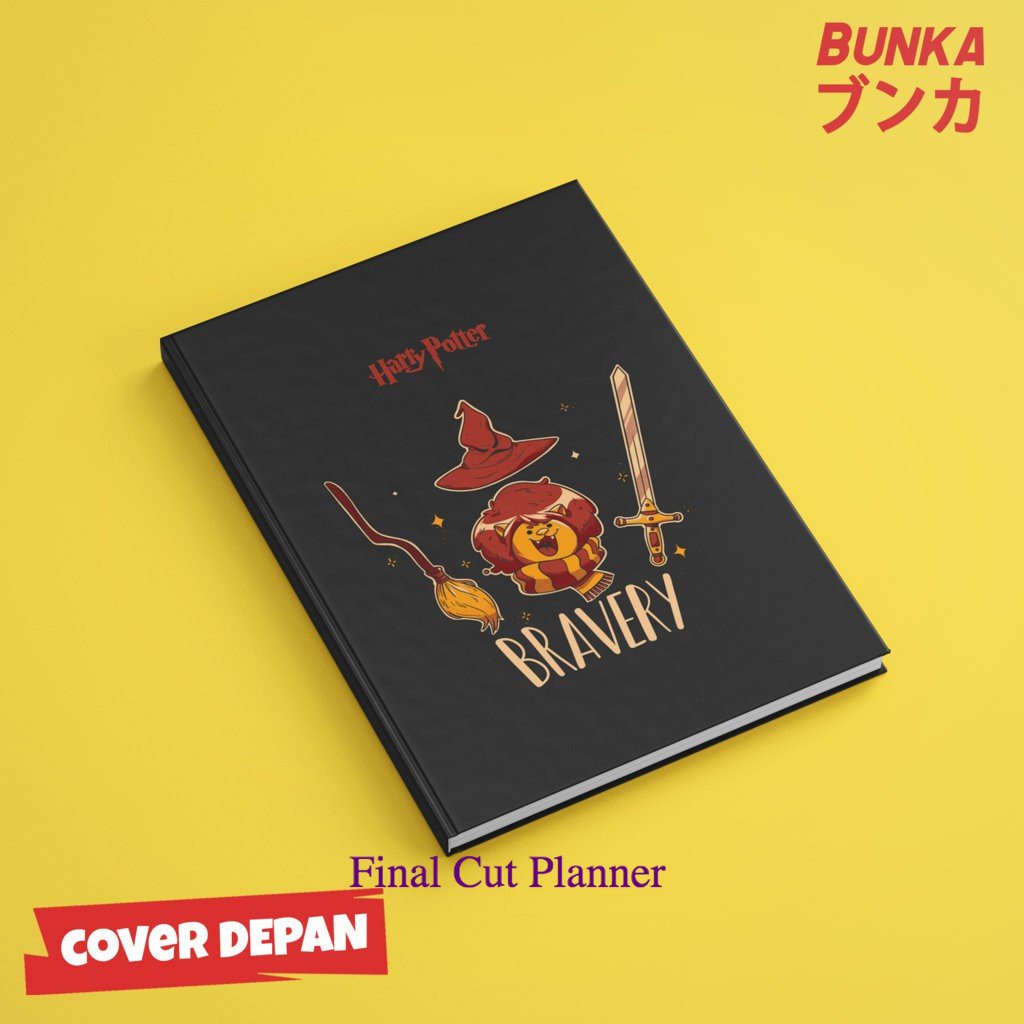 

Notebook Harry Potter Gryffindor Slogan Hardcover A5 Buku Tulis Catatan Note Agenda Planner .