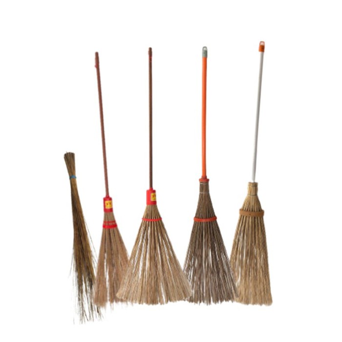 Sapu Lidi Gagang Kayu / Sapu Lidi Gagang Plastik / Sapu Lidi Gagang Tanpa Tangkai Sapu Lidi Taman