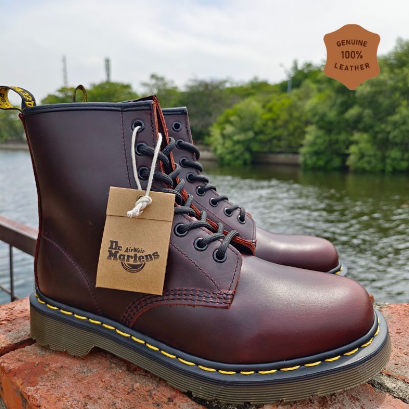 Jual (NEW) Sepatu Docmart BOOTS Dr.martens 1460 Dark Brown Cocoa ...