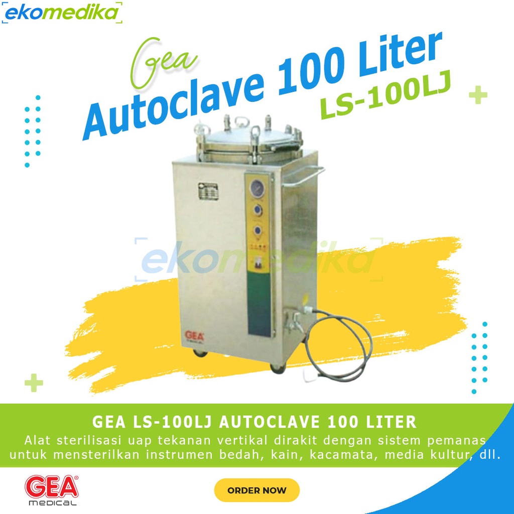 Autoclave GEA LS-100LJ 100 Liter / LS 100 LJ 100Liter GEA Autoclave 100 Liter Steam Sterilizer Steri