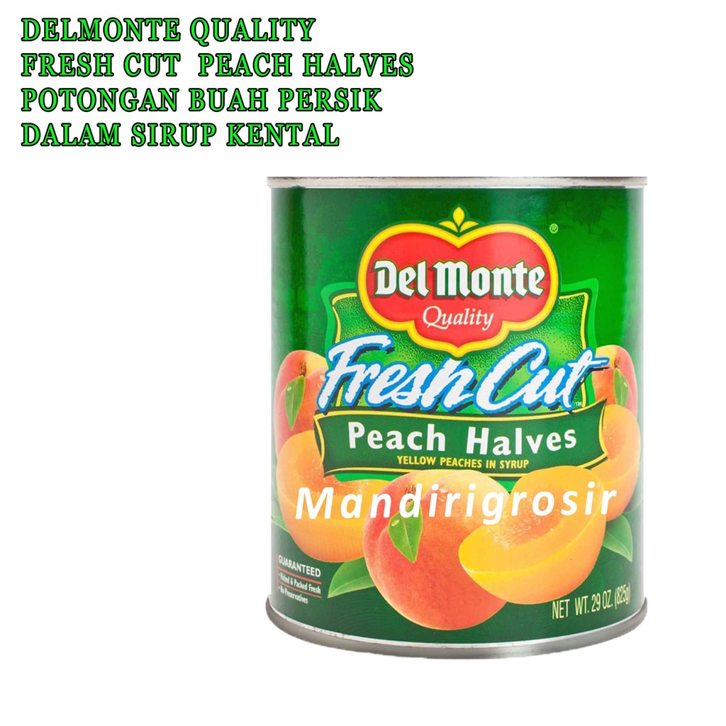 Fresh Cut Peach Halves * Delmonte * Potongan Buah Persik Dalam Sirup Kental * 825g