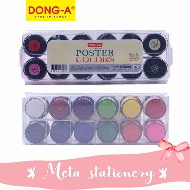 

Jualan Cat Poster Watecolor Dong-A 15Ml Isi 12 Warna Hot Sale