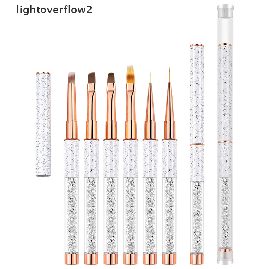 (lightoverflow2) Pen Gambar Kutek Gel UV Akrilik Untuk Nail Art (ID)