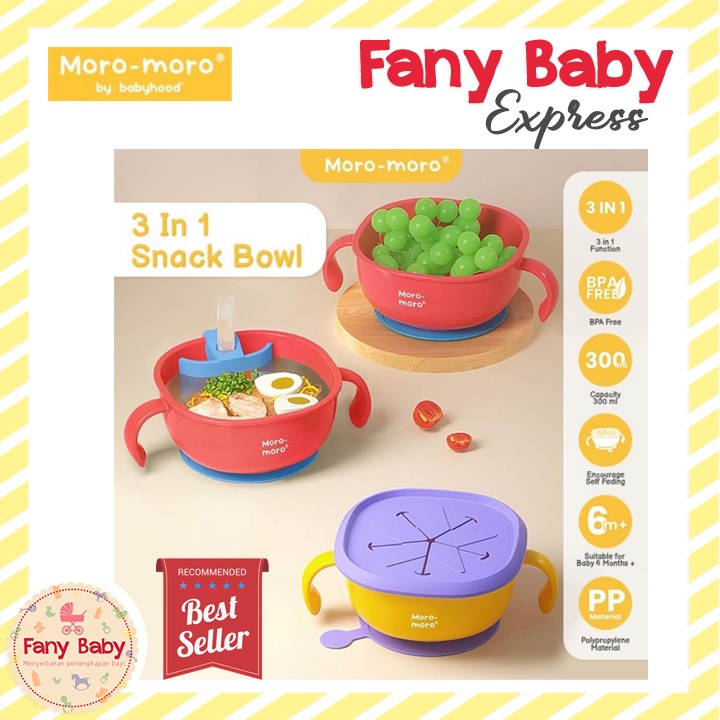 MORO-MORO 3 IN 1 SNACK BOWL / MSB-2231
